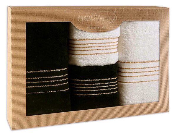BAVLNENÉ UTERÁKY TIWANO SADA 2 KS 50X90 CM, 2 KS 70X140 CM VIACFAREBNÁ