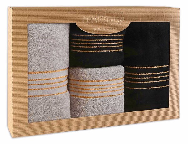BAVLNENÉ UTERÁKY TIWANO SADA 2 KS 50X90 CM, 2 KS 70X140 CM VIACFAREBNÁ