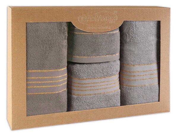 BAVLNENÉ UTERÁKY TIWANO SADA 2 KS 50X90 CM, 2 KS 70X140 CM VIACFAREBNÁ