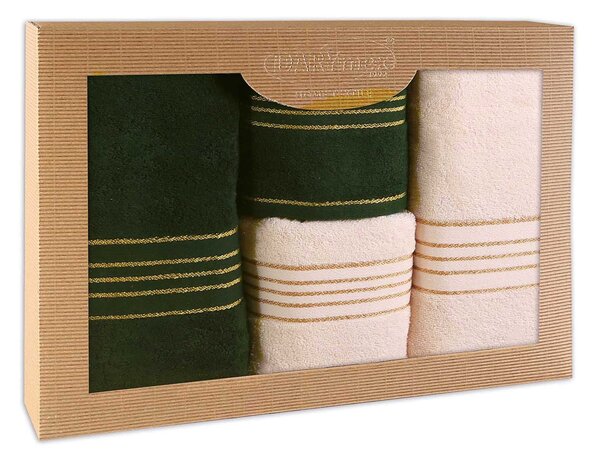 BAVLNENÉ UTERÁKY TIWANO SADA 2 KS 50X90 CM, 2 KS 70X140 CM VIACFAREBNÁ