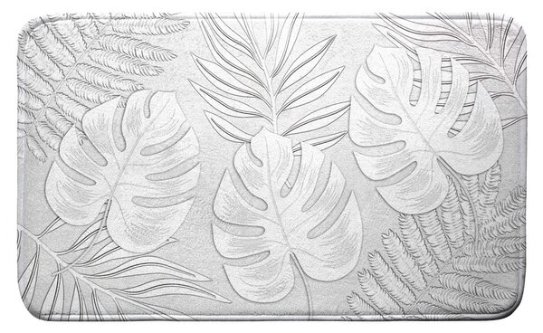 Svetlosivá kúpeľňová predložka 45x75 cm Amber – douceur d'intérieur