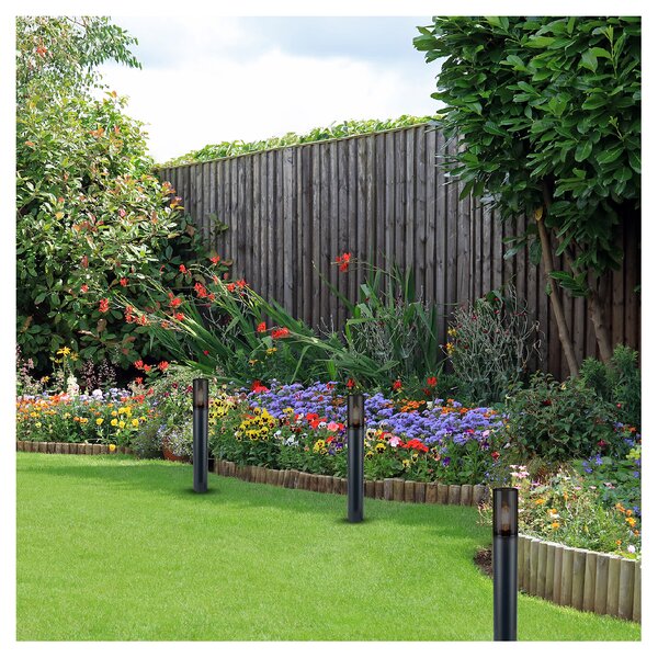 Exteriérové svietidlo Harlem, 1x plastové/čierne kovové tienidlo, (50 cm)