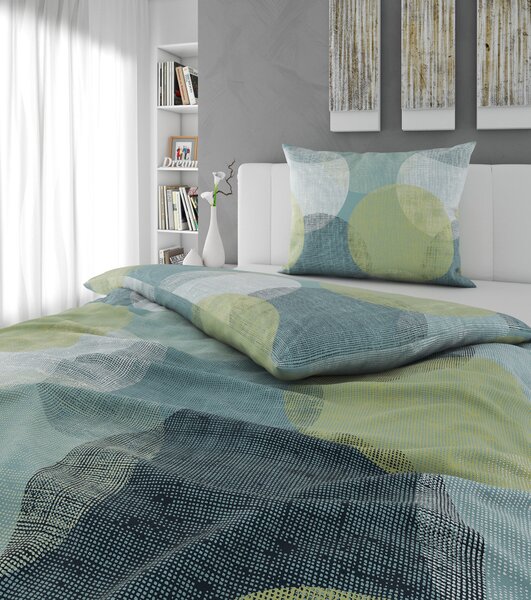 POSTEĽNÁ BIELIZEŇ, flanel, tyrkysová, 140/220 cm Esposa - Obliečky & plachty