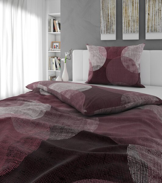 POSTEĽNÁ BIELIZEŇ, flanel, hnedofialová, 140/220 cm Esposa - Obliečky & plachty