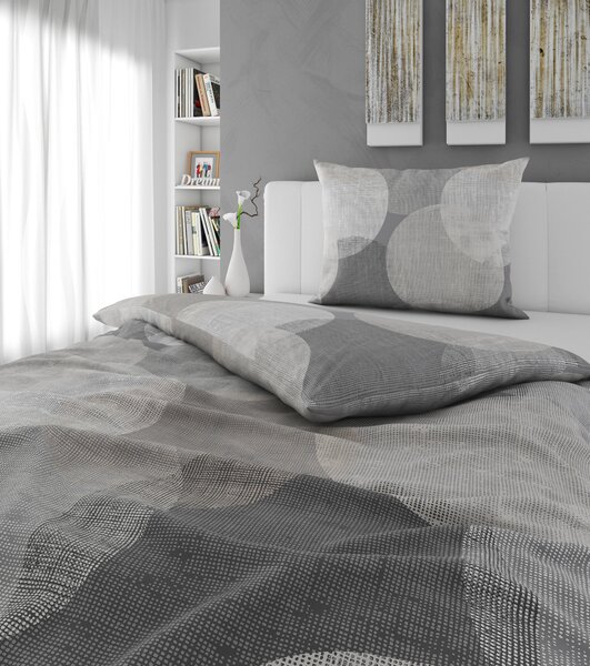 POSTEĽNÁ BIELIZEŇ, flanel, antracitová, 140/220 cm Esposa - Obliečky & plachty