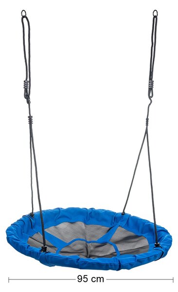 Detská hojdačka Nest 95 cm - čierna / modrá