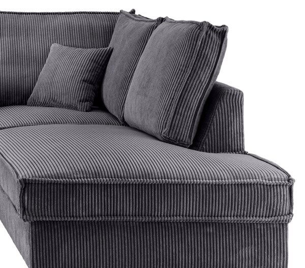 SEDACIA SÚPRAVA, textil, sivá MID.YOU - Sedačky, Online Only