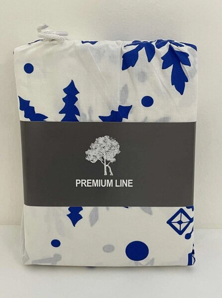 Zimné Bavlnené obliečky PREMIUM FLAKA modré