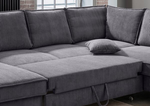 SEDACIA SÚPRAVA, textil, sivá MID.YOU - Sedačky, Online Only