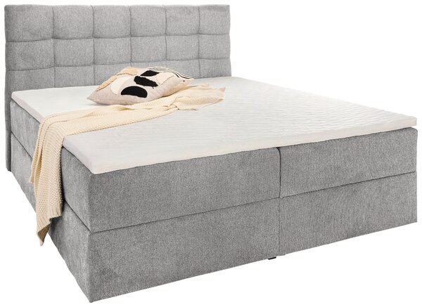 AMERICKÁ POSTEĽ, 140/200 cm, svetlosivá Boxxx - Online Only spálne, Online Only