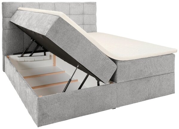 AMERICKÁ POSTEĽ, 140/200 cm, svetlosivá Boxxx - Online Only spálne, Online Only