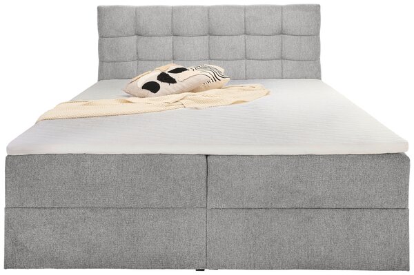 AMERICKÁ POSTEĽ, 140/200 cm, svetlosivá Boxxx - Online Only spálne, Online Only