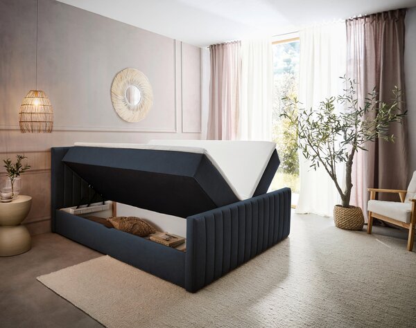 AMERICKÁ POSTEĽ, 180/200 cm, antracitová Boxxx - Online Only spálne, Online Only