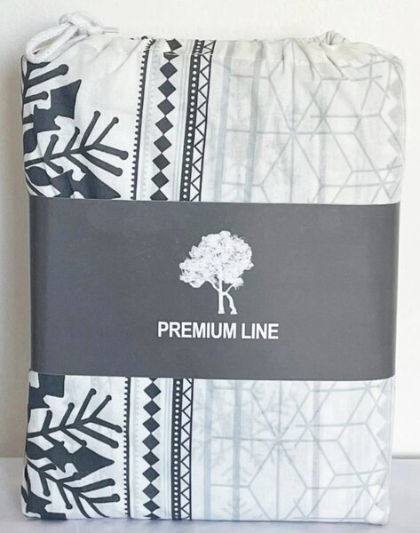 Zimné Bavlnené obliečky PREMIUM RINA šedé