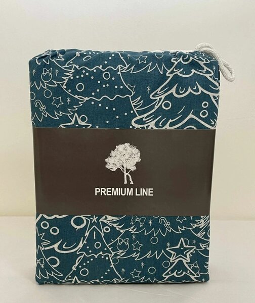 Zimné Bavlnené obliečky PREMIUM LEDA petrolejové