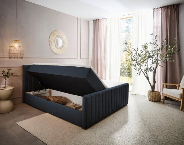 AMERICKÁ POSTEĽ, 180/200 cm, antracitová Boxxx - Online Only spálne, Online Only
