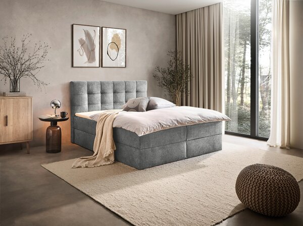 AMERICKÁ POSTEĽ, 160/200 cm, sivá Boxxx - Online Only spálne, Online Only