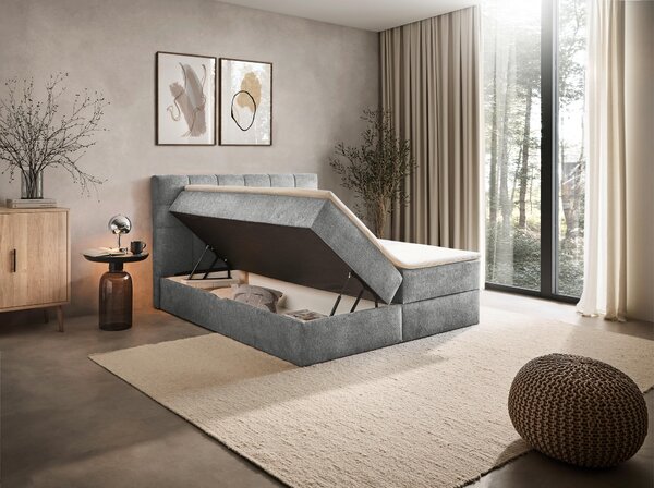 AMERICKÁ POSTEĽ, 160/200 cm, sivá Boxxx - Online Only spálne, Online Only