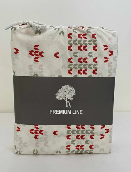 Zimné Bavlnené obliečky PREMIUM RINA červené