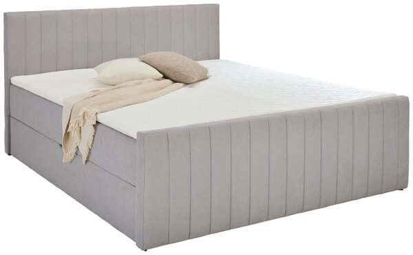 AMERICKÁ POSTEĽ, 140/200 cm, svetlosivá Boxxx - Online Only spálne, Online Only