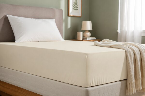 Jersey prestieradlo EVA 180x200 cm BÉŽOVÉ