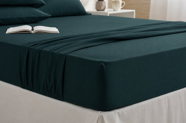 Jersey prestieradlo EVA MIX 120x200 cm TMAVO ZELENÉ
