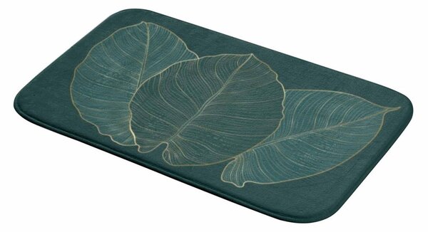 Tmavozelená kúpeľňová predložka 45x75 cm Jade – douceur d'intérieur