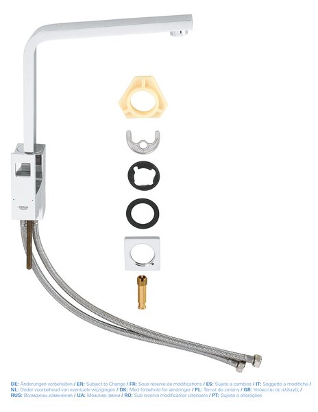 GROHE Eurocube - Páková drezová batéria, chróm 31255000