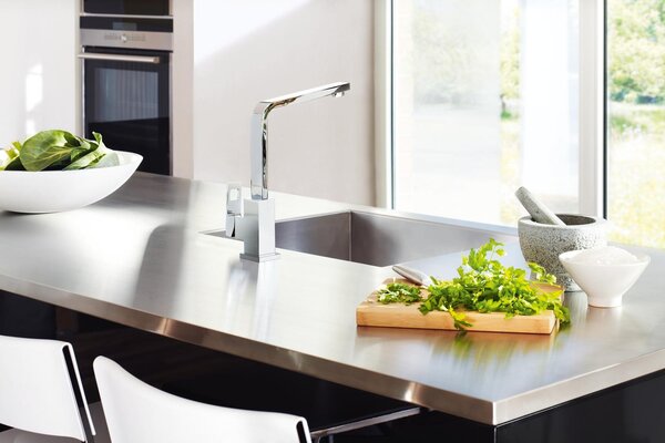 GROHE Eurocube - Páková drezová batéria, chróm 31255000