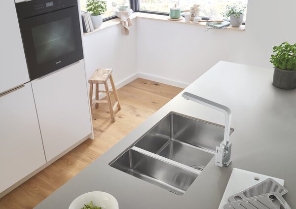 GROHE Eurocube - Páková drezová batéria, chróm 31255000