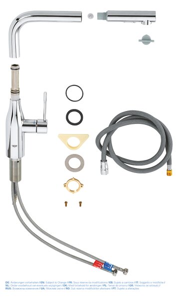 GROHE Essence - Páková drezová batéria, chróm 30270000