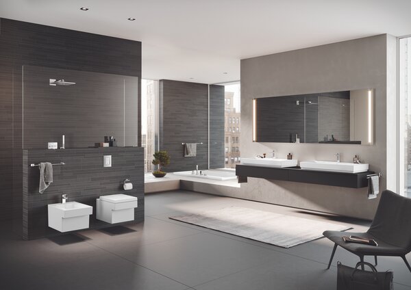 GROHE Eurocube - Páková umývadlová batéria, veľkosť M, chróm 23445000