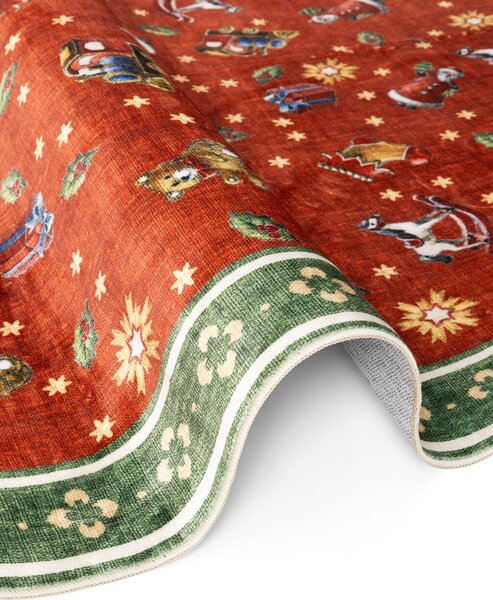Villeroy & Boch Kusový koberec Toy's delight 106499 Red Green kruh, 160x160 (priemer) kruh, červená, obývacia izba