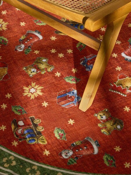Villeroy & Boch Kusový koberec Toy's delight 106499 Red Green kruh, 160x160 (priemer) kruh, červená, obývacia izba