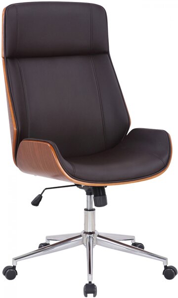 Kancelárska stolička Varel ~ drevo orech Farba Hnedá