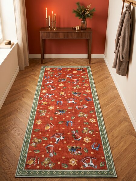 Villeroy & Boch Behúň Toy's delight 106499 Red Green, 80x200, červená, obývacia izba