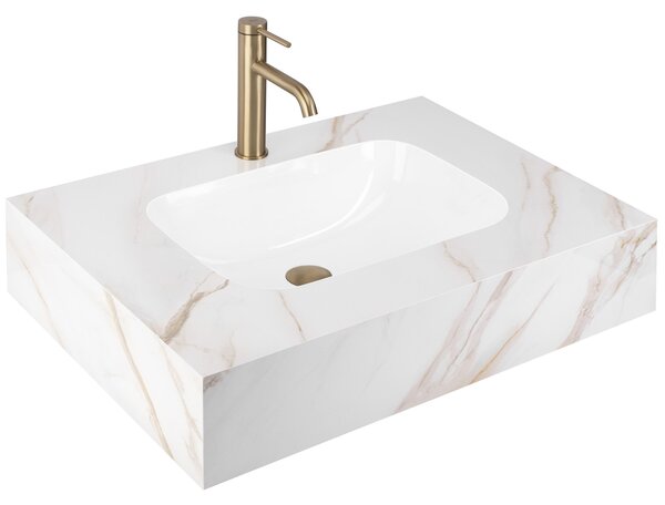 Nástenné umývadlo REA Aresa Grey Gold 70