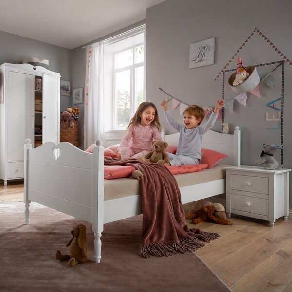 Raj posteli Detská posteľ Bea PW biela 90x200 cm 200x90 cm biela