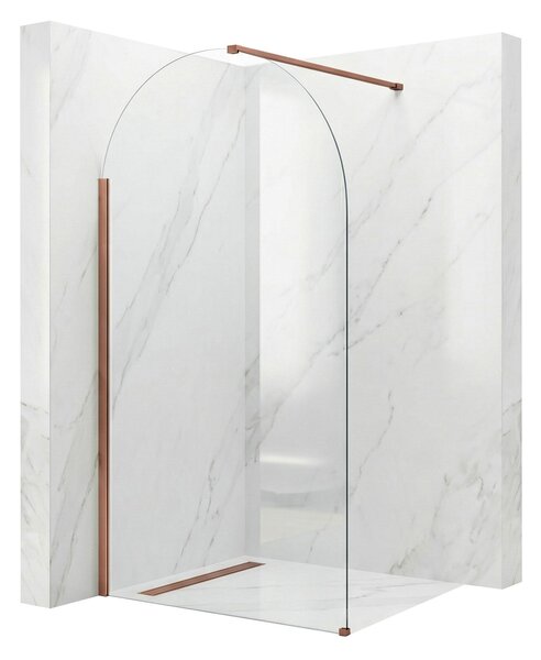 Rea Heaven, sprchová zástena Walk-in 100 cm, medená matná, REA-K6687