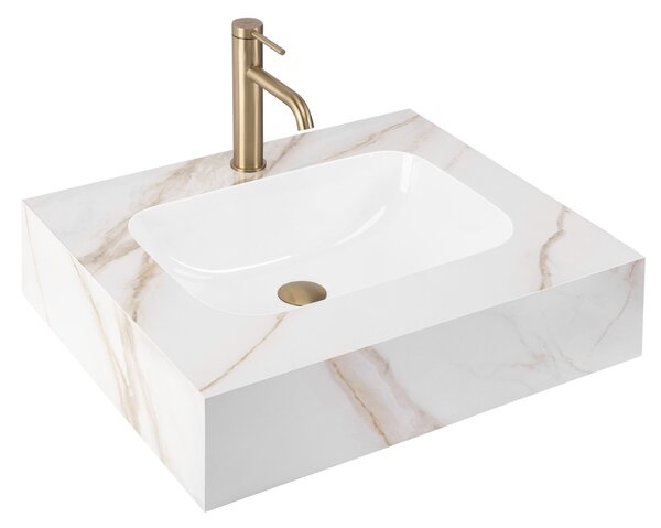 Nástenné umývadlo REA Aresa Grey Gold 60
