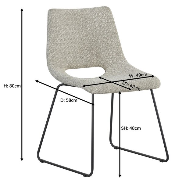 STOLIČKA, 48/79/56 cm Stylife - Stoličky, Online Only
