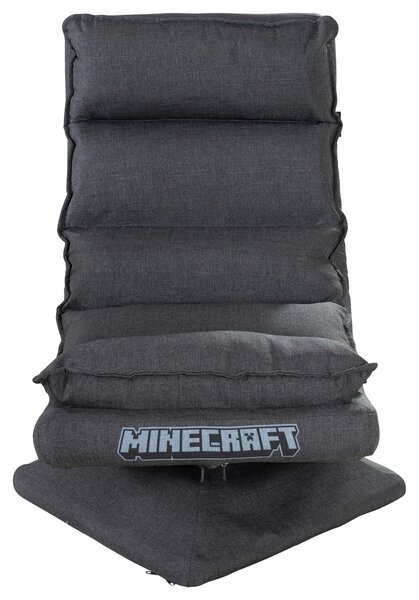 HERNÁ STOLIČKA, tkaná textília, sivá Minecraft - Kancelárske stoličky