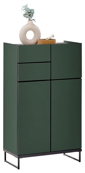 STREDNE VYSOKÁ SKRINKA, zelená, čierna, 60/102/31 cm MID.YOU - Kúpeľňové skrinky, Online Only