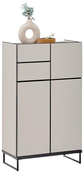 STREDNE VYSOKÁ SKRINKA, čierna, kašmírová, 60/102/31 cm MID.YOU - Kúpeľňové skrinky, Online Only