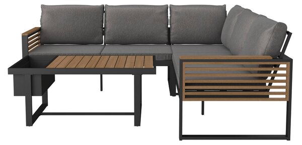TERASOVÁ SEDACIA SÚPRAVA drevo, kov, textil Ambia Garden - Série záhradného nábytku