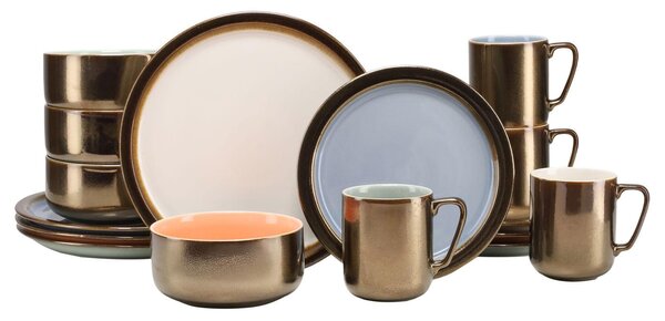 KOMBINOVANÝ SERVIS, 16-dielne, kamenina Creatable - Online Only bytové doplnky, Online Only