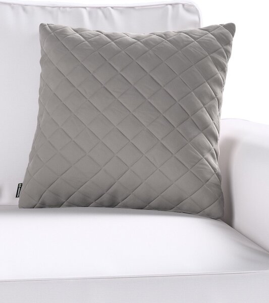 Obliečka Kinga pikovaná 43 x 43 cm farba produktu sivá látka lesklá, zamatová