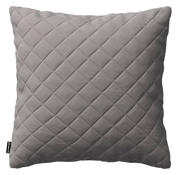 Obliečka Kinga pikovaná 43 x 43 cm farba produktu sivá látka lesklá, zamatová