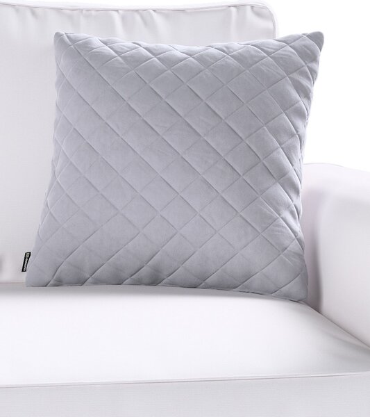Obliečka Kinga pikovaná 43 x 43 cm farba produktu sivá látka lesklá, zamatová