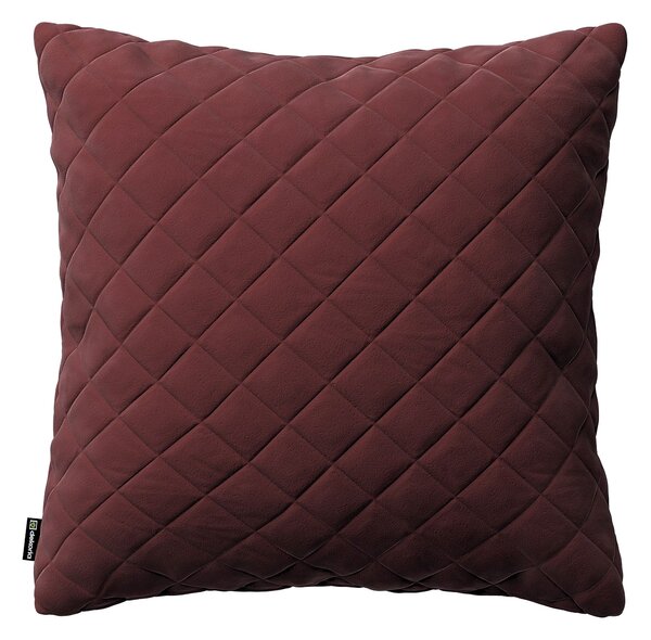 Obliečka Kinga pikovaná 43 x 43 cm farba produktu červená látka lesklá, zamatová